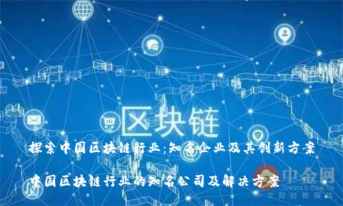 探索中国区块链行业：知名企业及其创新方案

中国区块链行业的知名公司及解决方案
