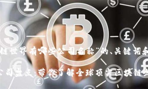 以下是关于“区块链世界有哪些公司名称”的、关键词和内容大纲的建议：

区块链行业知名公司盘点：带你了解全球顶尖区块链企业