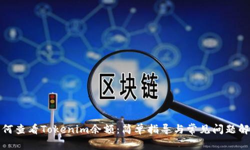 如何查看Tokenim余额：简单指导与常见问题解答