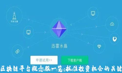 
区块链平台概念股一览：抓住投资机会的关键